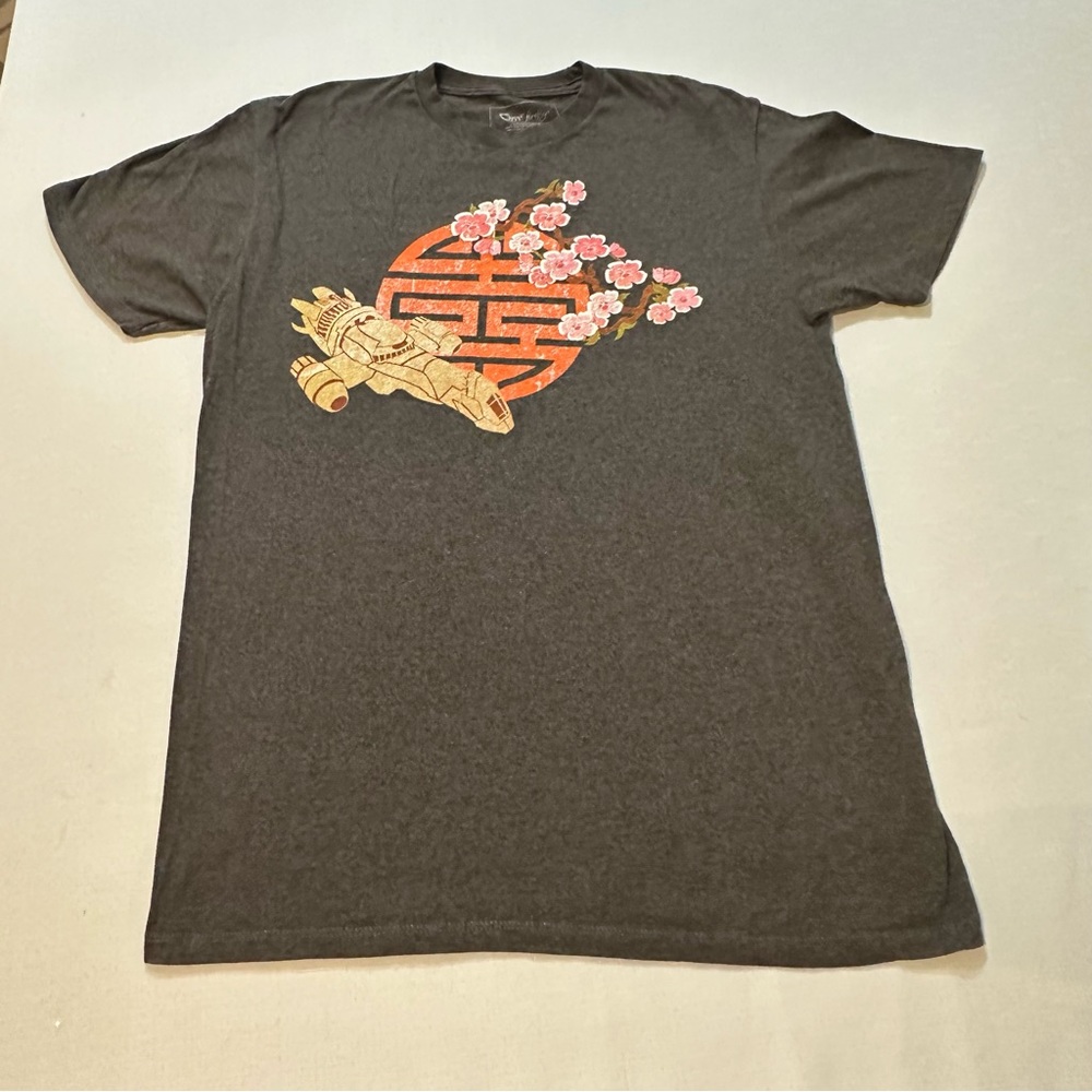 QMx Firefly Serenity Graphic T-Shirt Size Large Brown Sci-Fi Tee
